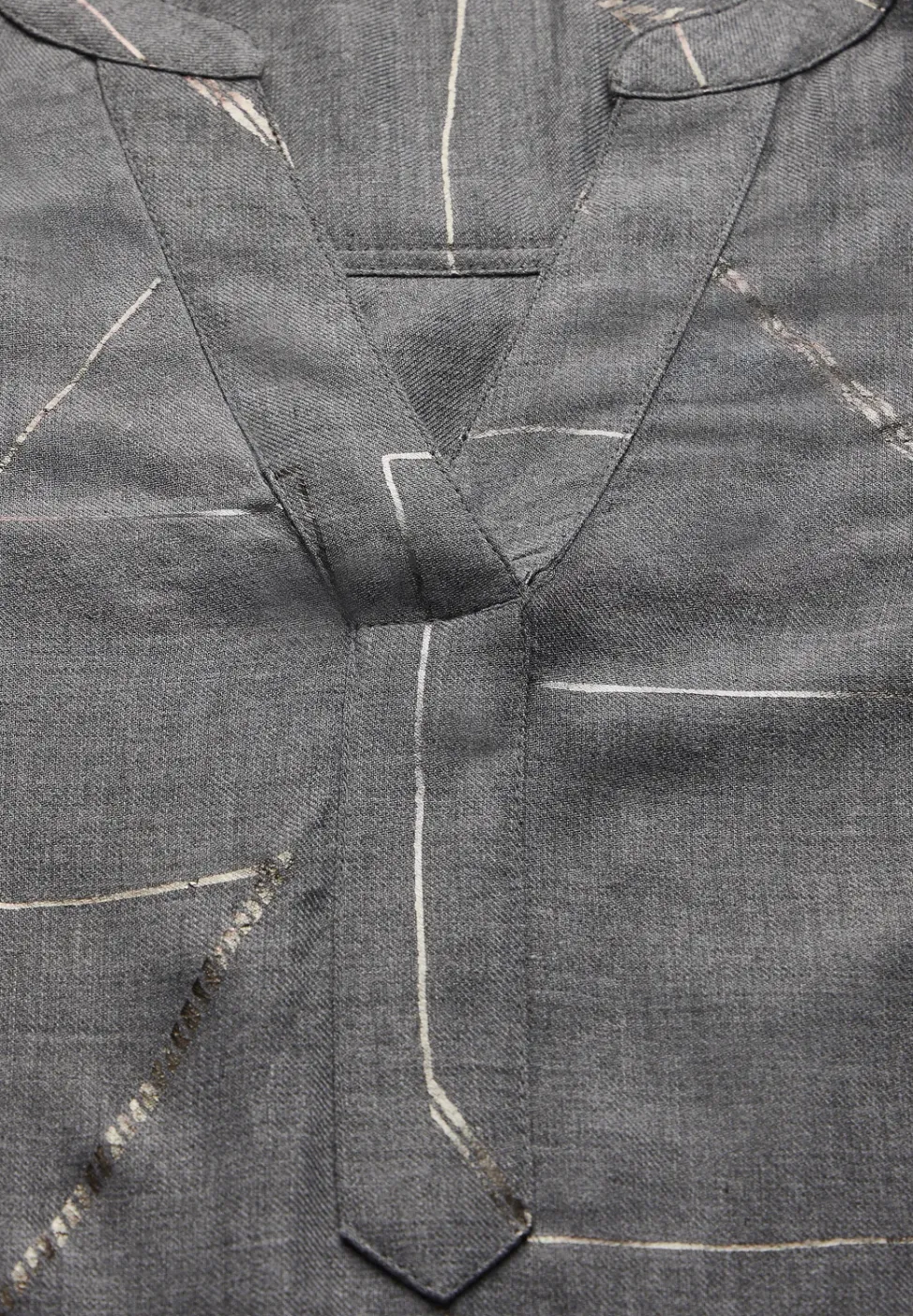 Blouse met folieprint