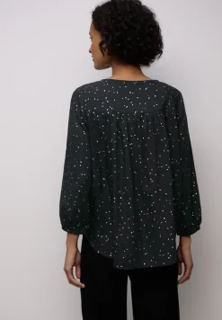 Blouse met folieprint