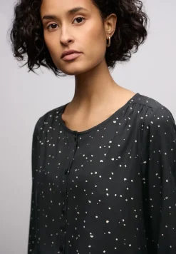 Blouse met folieprint