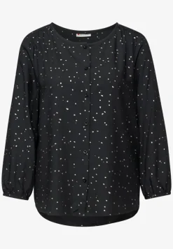 Blouse met folieprint