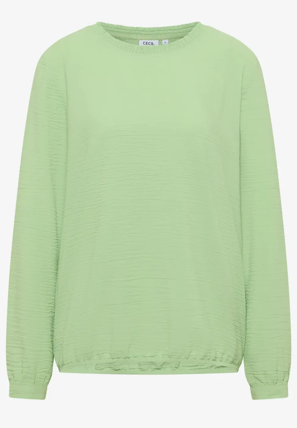 Blouse met gesmockte halslijn