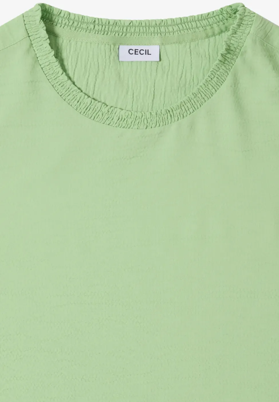 Blouse met gesmockte halslijn