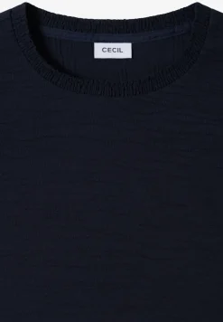 Blouse met gesmockte halslijn