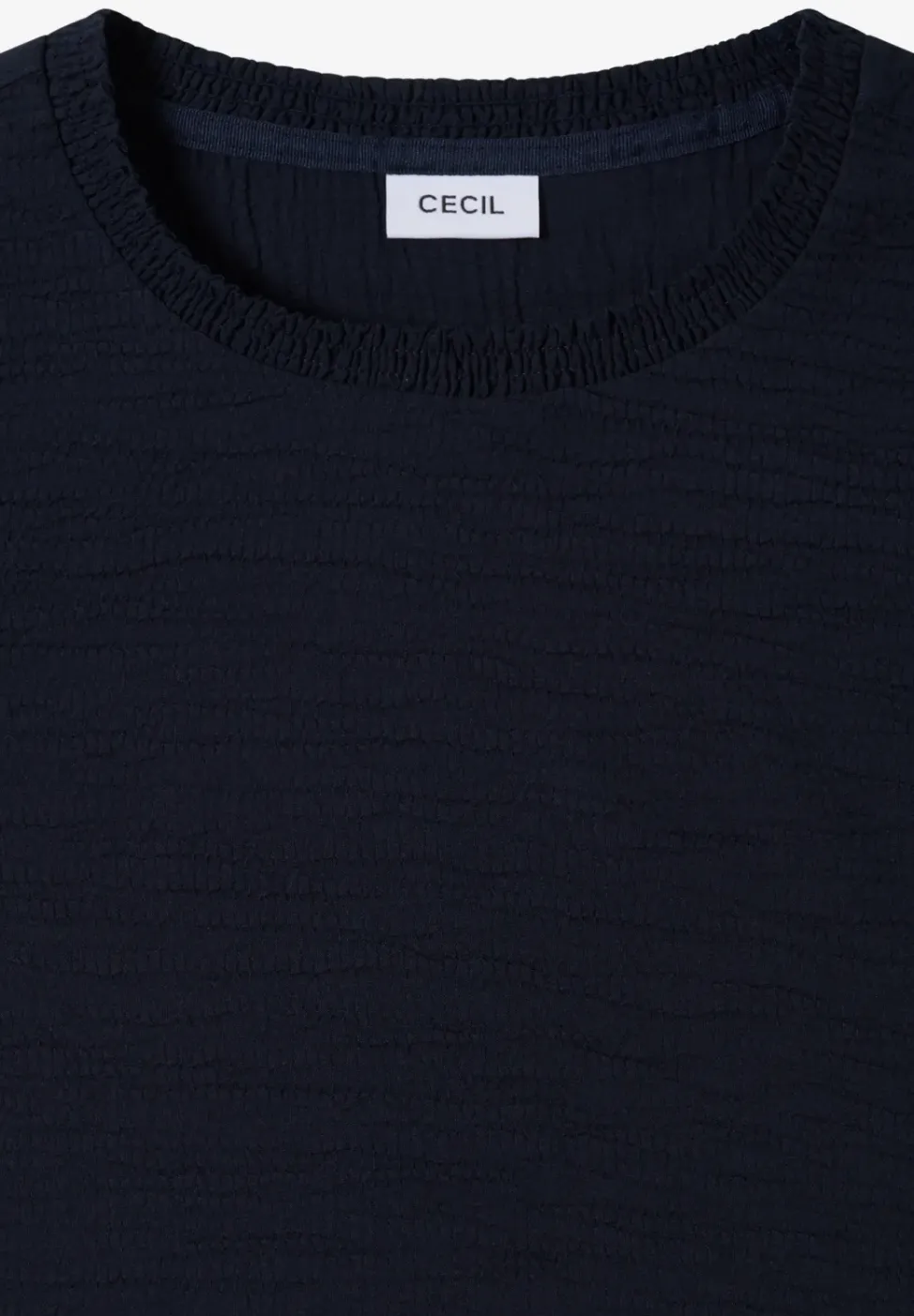 Blouse met gesmockte halslijn