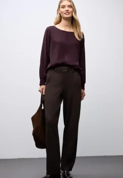 Blouse met gesmokte manchetten