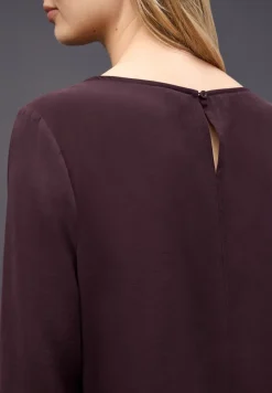 Blouse met gesmokte manchetten