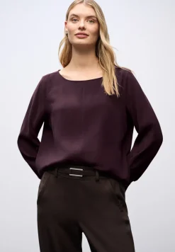 Blouse met gesmokte manchetten