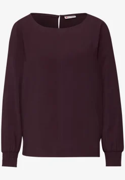 Blouse met gesmokte manchetten