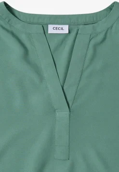 Blouse met gespleten hals