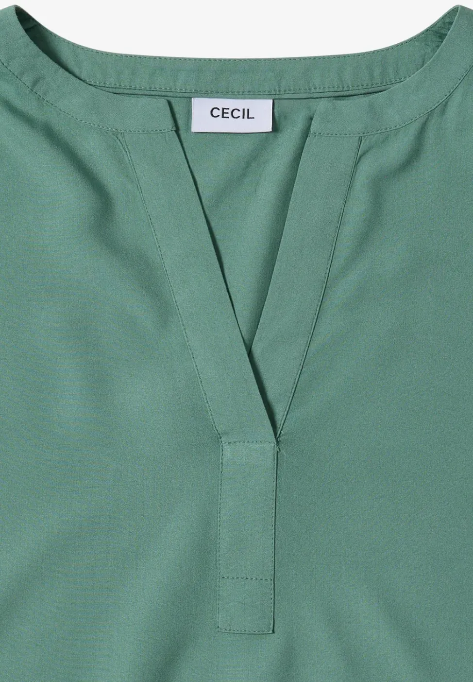 Blouse met gespleten hals