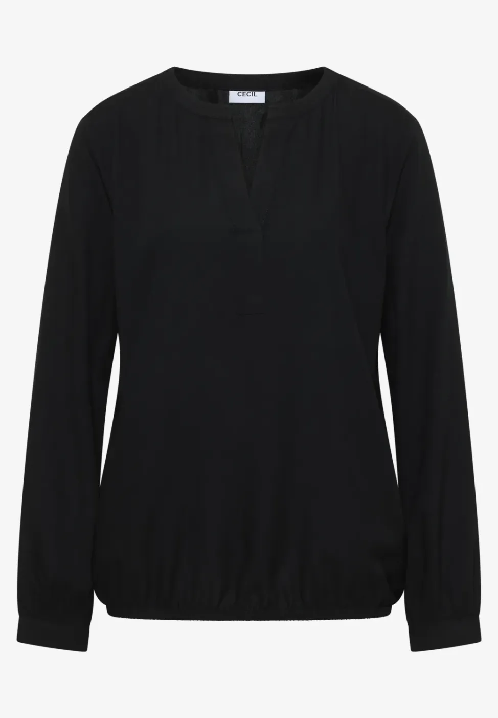 Blouse met gespleten hals