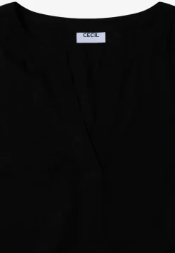 Blouse met gespleten hals