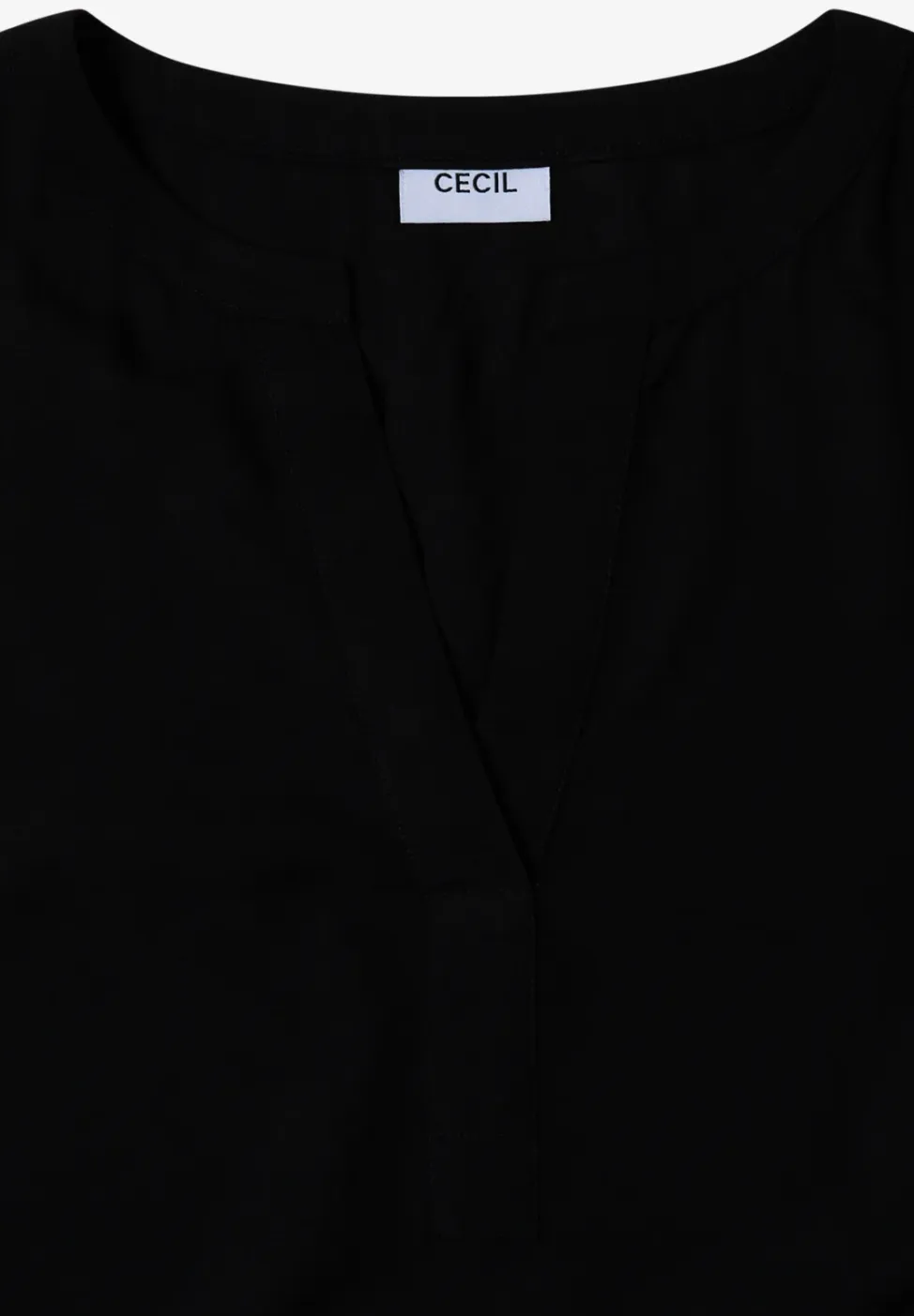 Blouse met gespleten hals