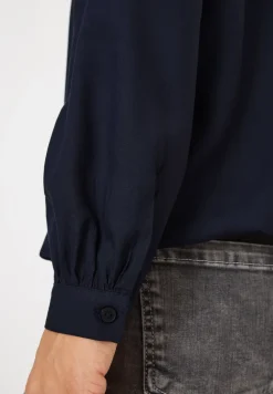 Blouse met gespleten hals
