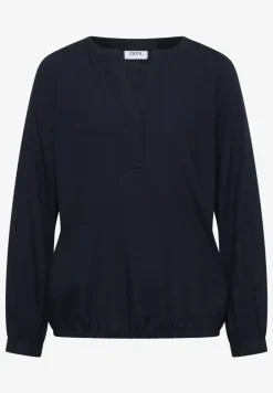 Blouse met gespleten hals