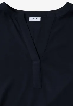 Blouse met gespleten hals