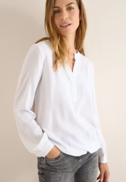 Blouse met gespleten hals
