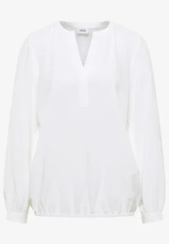 Blouse met gespleten hals