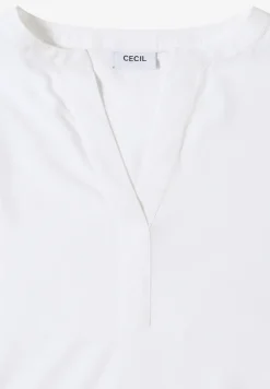 Blouse met gespleten hals