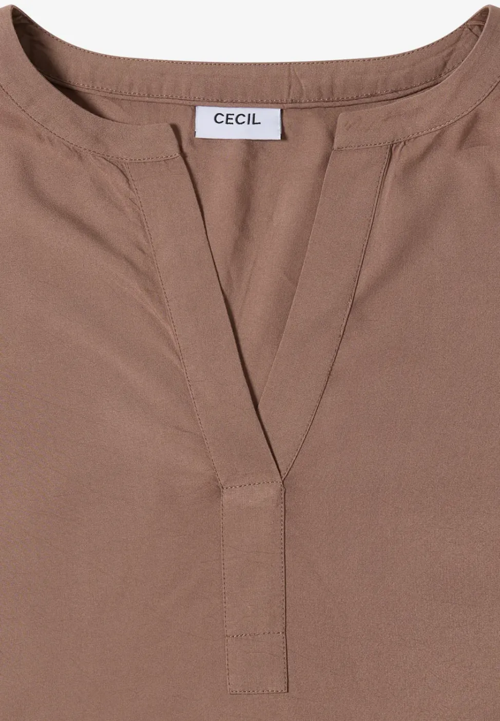 Blouse met gespleten hals