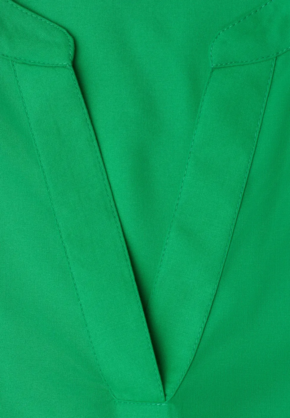 Blouse met gespleten hals en omslag