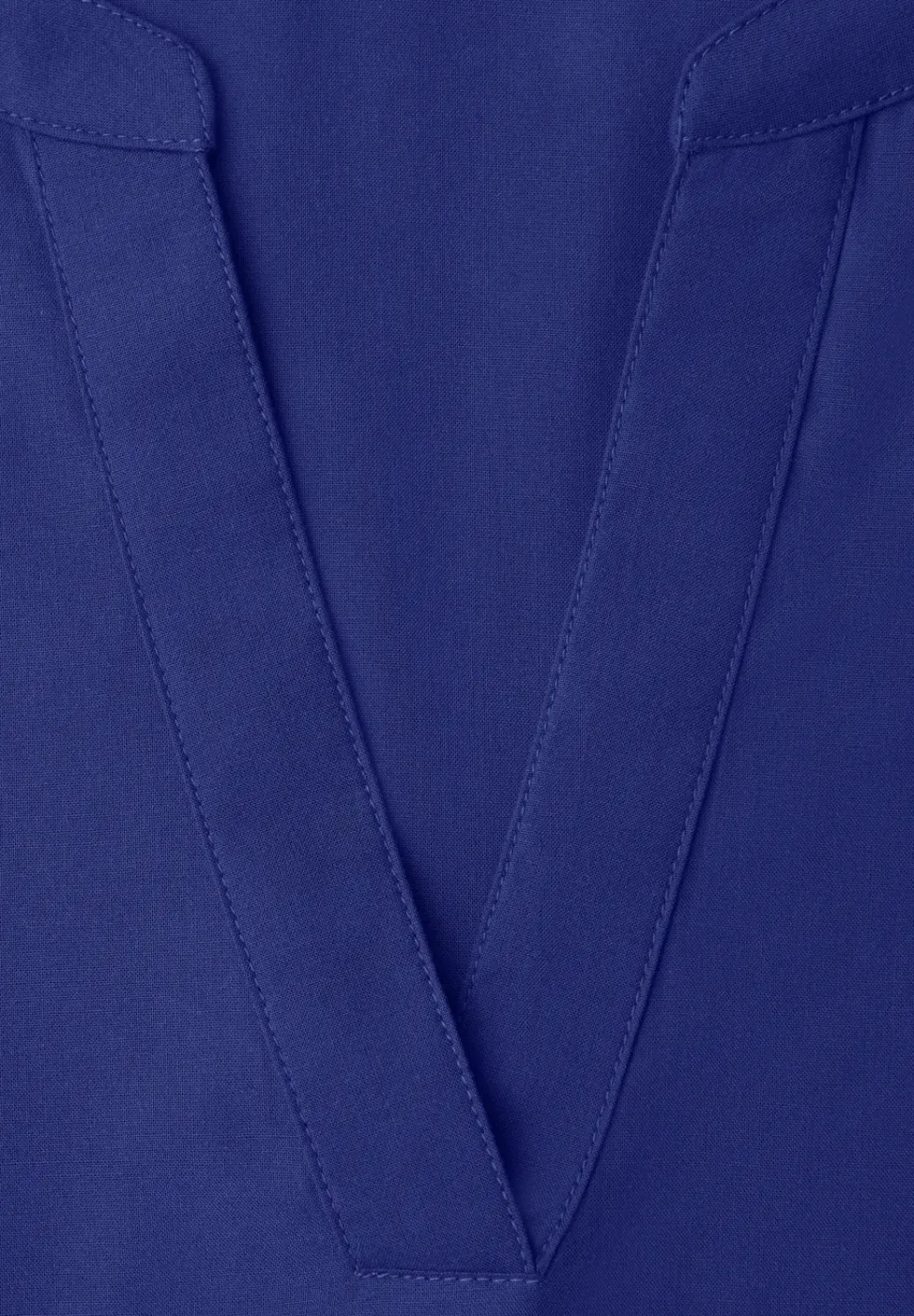 Blouse met gespleten hals en omslag