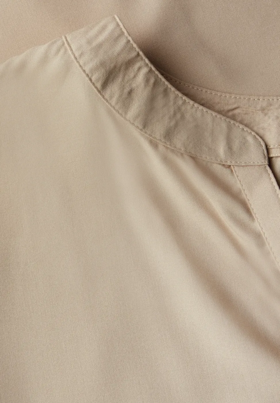 Blouse met gespleten hals in effen kleur