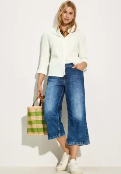 Blouse met gestreepte structuur