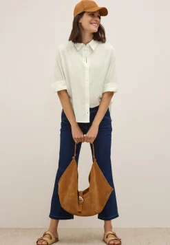 Blouse met gestreepte textuur