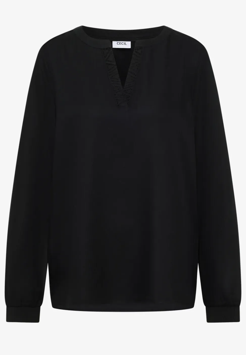 Blouse met glitterdetails