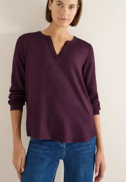 Blouse met glitterdetails