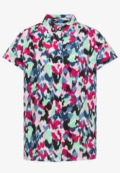 Blouse met hangende schouder en print
