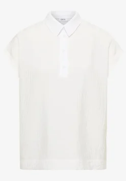 Blouse met hangende schouder en structuur