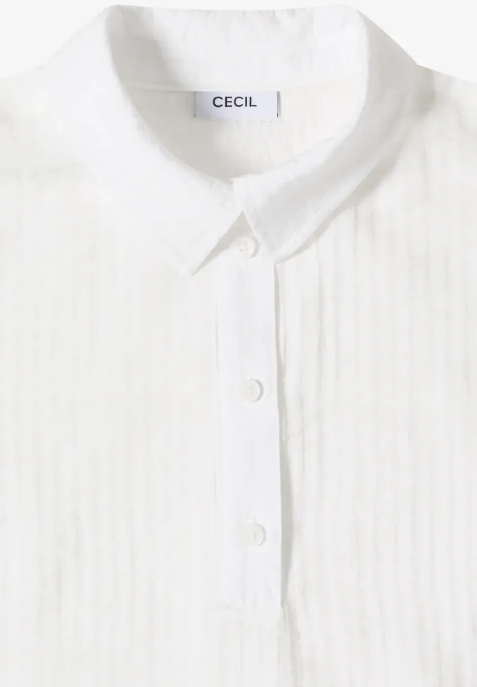 Blouse met hangende schouder en structuur