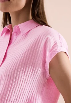 Blouse met hangende schouder en structuur