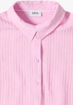 Blouse met hangende schouder en structuur