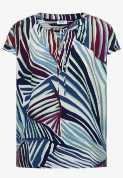 Blouse met hangende schouder en structuur