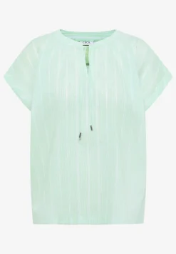 Blouse met hangende schouder en structuur