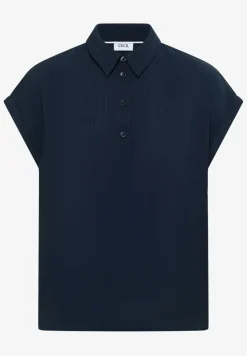 Blouse met hangende schouder en structuur