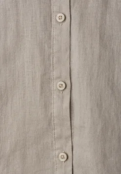 Blouse met hangende schouder in linnen