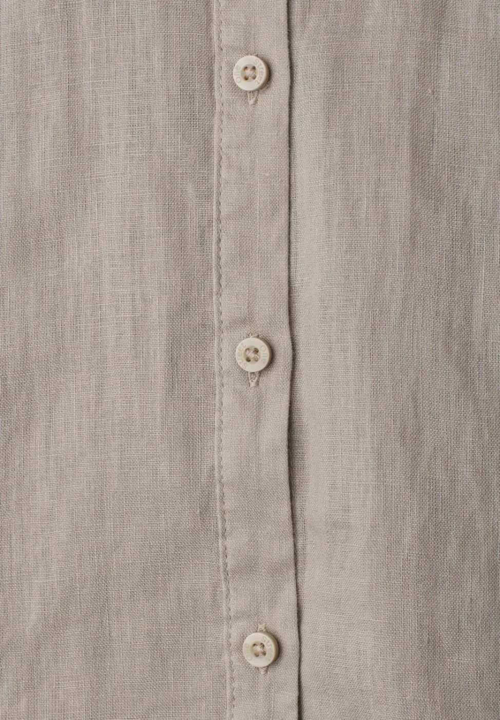 Blouse met hangende schouder in linnen