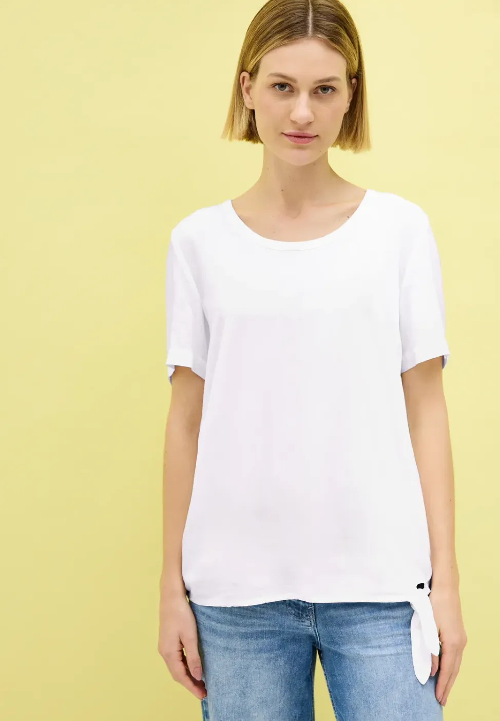 Blouse met knoopdetail