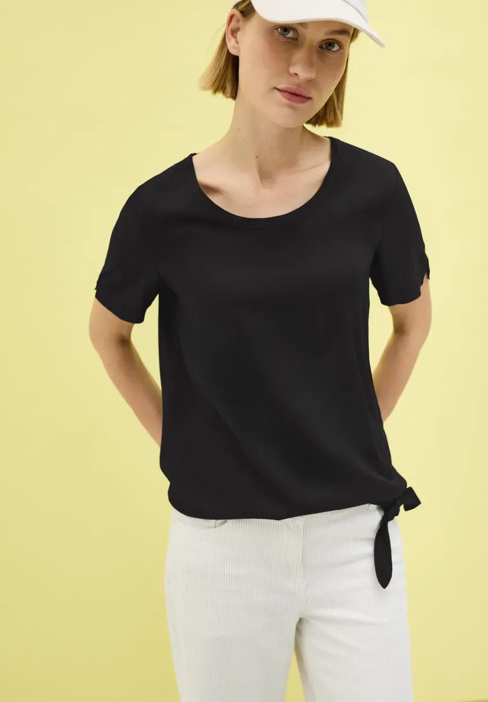 Blouse met knoopdetail