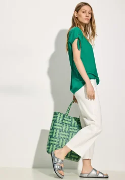 Blouse met knoopdetail