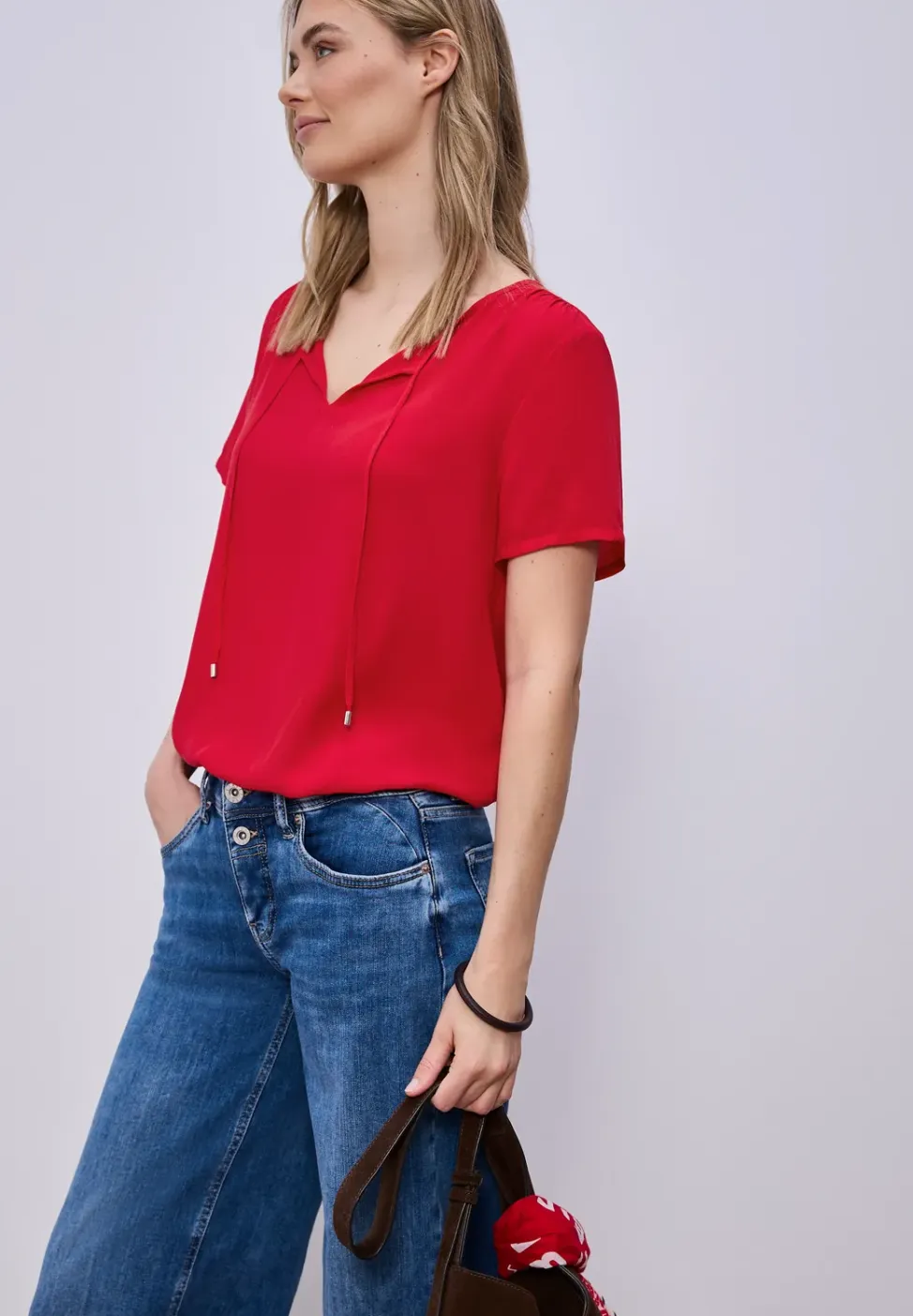 Blouse met koorddetail