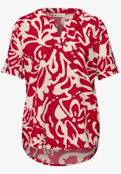 Blouse met korte mouwen en bloemenpatroon