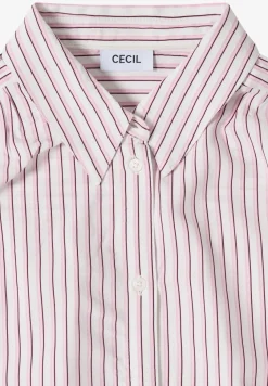 Blouse met korte mouwen en gestreept patroon