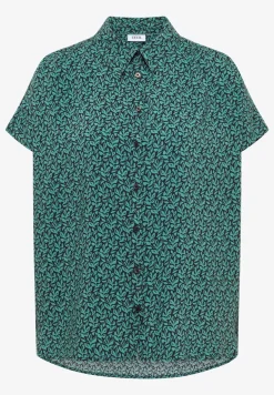 Blouse met korte mouwen en knoopsluiting