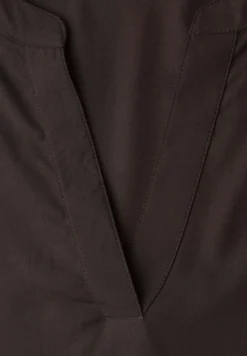Blouse met korte mouwen en omslag