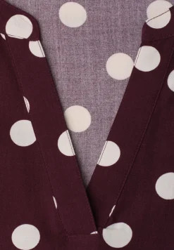 Blouse met korte mouwen en omslag